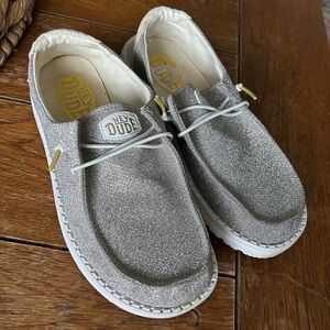 Hey Dude Wendy Metallic Sparkling Casual Shoes
